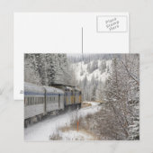 Canada, Alberta. VIA Rail Sneeuwtrein tussen Briefkaart (Voorkant / Achterkant)