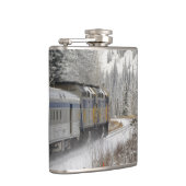 Canada, Alberta. VIA Rail Sneeuwtrein tussen Heupfles (Rechts)
