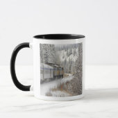 Canada, Alberta. VIA Rail Sneeuwtrein tussen Mok (Links)