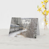 Canada, Alberta. VIA Rail Snow Train tussen Kaart (Gele Bloem)