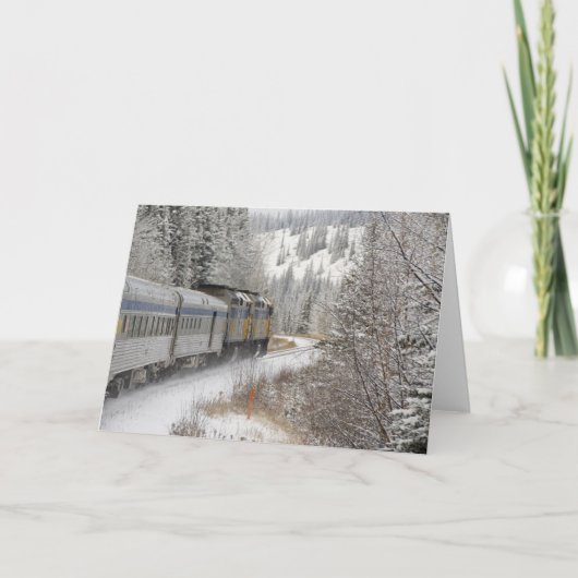 Canada, Alberta. VIA Rail Snow Train tussen Kaart (Voorkant)