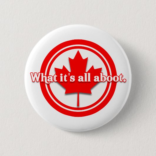 Canada - alles wat het is ronde button 5,7 cm (Voorkant)