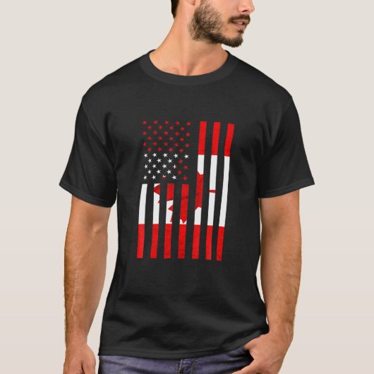 Canada America Canadian Pride Canadian Flag Ma T-shirt (Voorkant)