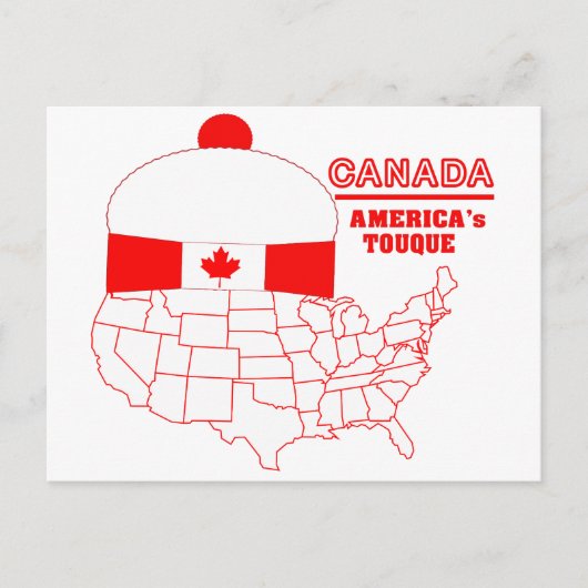 Canada - America's Cool Tuque Briefkaart (Voorkant)