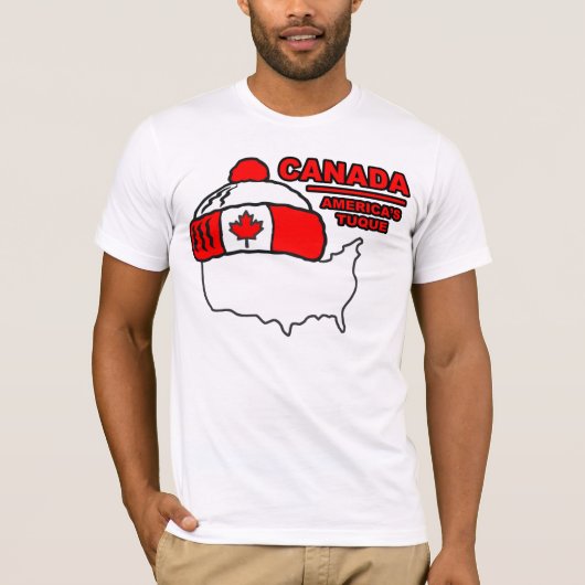 Canada - Amerikaanse Tuque T-Shirt (Voorkant)