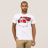 Canada - Amerikaanse Tuque T-Shirt (Voorkant volledig)