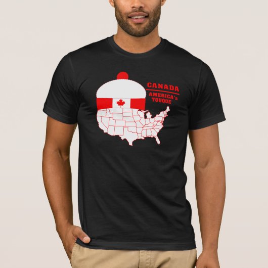 Canada Amerika's Cool Tuque t-shirt (Voorkant)