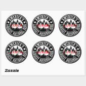 Canada Amerika's grootste nationale park Ronde Sticker (Vel)