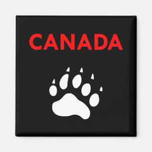 Canada Animal Paw Foot Print Kleur Magneet