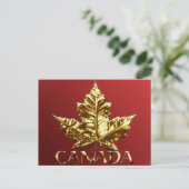 Canada Ansichtkaarten Goud Canada Souvenir Ansicht Briefkaart (Staand voorkant)