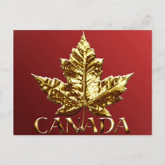 Canada Ansichtkaarten Goud Canada Souvenir Ansicht Briefkaart (Voorkant)
