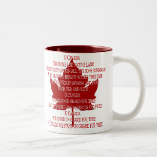 Canada Anthem Cup Souvenir Coffee Cup Canada Mok