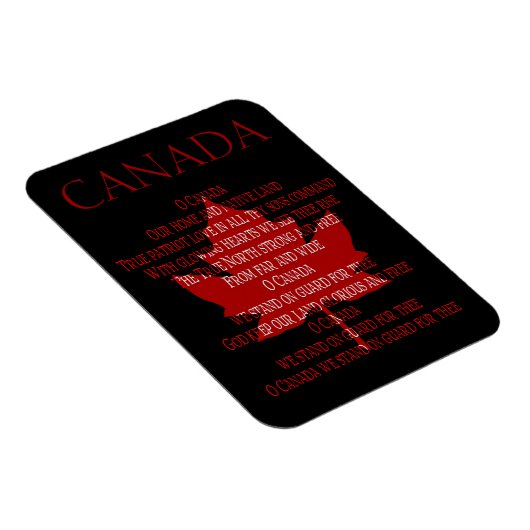 Canada Anthem Fridge Magnet Custom Canada Magnets Magneet (Rechterzijde)
