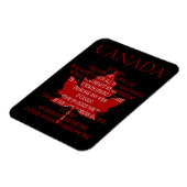 Canada Anthem Fridge Magnet Custom Canada Magnets Magneet (Linkerzijde)