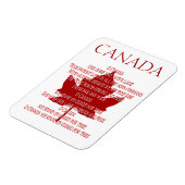 Canada Anthem Fridge Magnet Custom Canada Magnets Magneet (Linkerzijde)