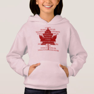 Canada Anthem Hoodie Kind Souvenir Canada Shirten