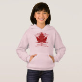Canada Anthem Hoodie Kind Souvenir Canada Shirten (Voorkant volledig)
