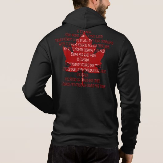 Canada Anthem Hoodie Souvenir Canada Shirten Gifts (Achterkant)
