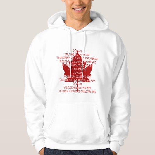 Canada Anthem Hoodie Souvenir Canada Shirten Gifts (Voorkant)
