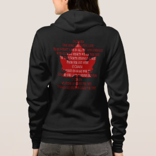 Canada Anthem Hoodie Women's Souvenir Canada Shirt