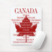 Canada Anthem Mousepad Canada Maple Leaf Mousepad Muismat (Met muis)