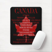 Canada Anthem Mousepad Canada Maple Leaf Mousepad Muismat (Met muis)