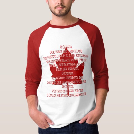 Canada Anthem Shirt Souvenir Canada Shirten Gifts (Voorkant)
