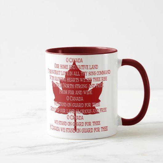 Canada Anthem Souvenir Coffee Cup Canada Mok (Rechts)