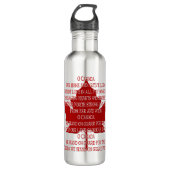 Canada Anthem Water Bottle Canada Sports Souvenir Waterfles (Voorkant)