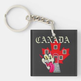 CANADA ANTIKE KAT SLEUTELHANGER