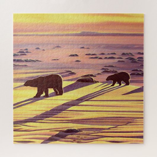 Canada Art Puzzles - Polar Beer Landscape Puzzels (Horizontaal)