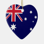 Canada & Australia Flag Heart Ornament (Rechts)