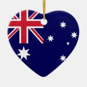 Canada & Australia Flag Heart Ornament (Voorkant)