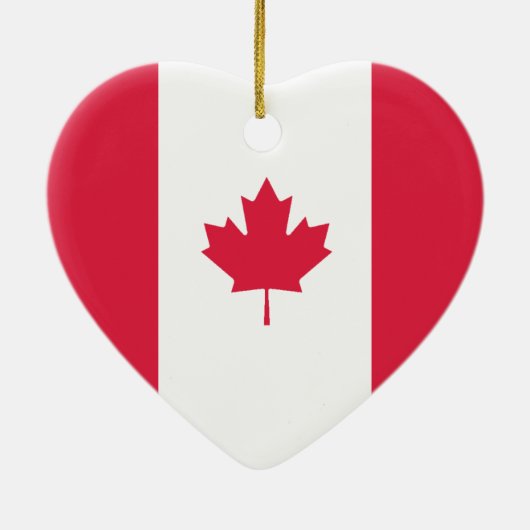 Canada & Australia Flag Heart Ornament (Achterkant)