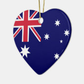 Canada & Australia Flag Heart Ornament (Links)