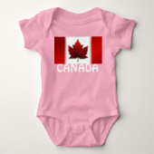 Canada Baby Bodysuit Canada Flag Souvenir One-piec (Voorkant)