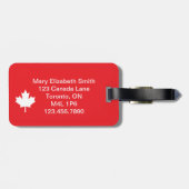 Canada Bagagelabel (Achterkant horizontaal)