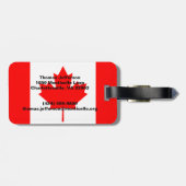 Canada Bagagelabel (Achterkant horizontaal)