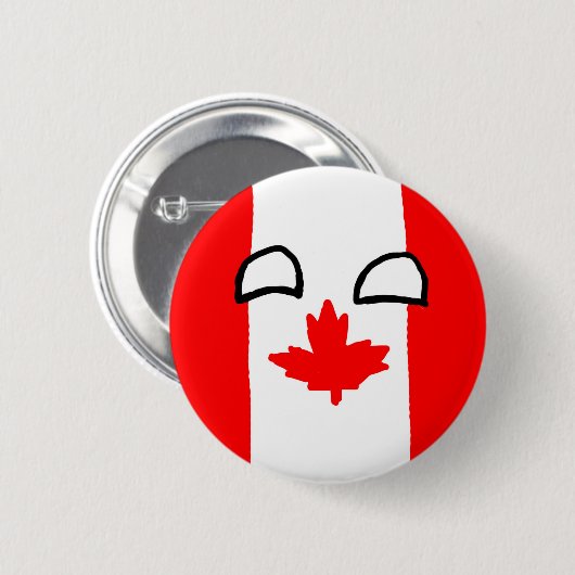 Canada Ball Button (Voorkant /achterkant)