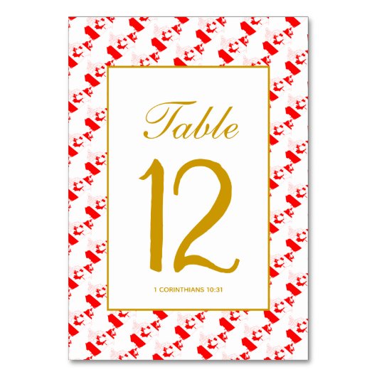 CANADA Banket Bruiloft Feestviering Kaart (Achterkant)