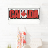 Canada banner met esdoornblad (Insitu)