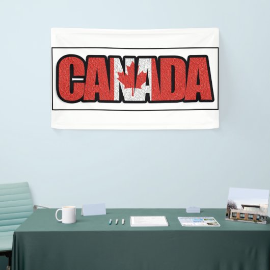 Canada banner met esdoornblad (Beurs)