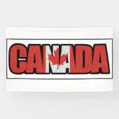 Canada banner met esdoornblad (Horizontaal)