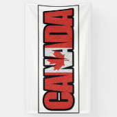 Canada banner met esdoornblad (Verticaal)
