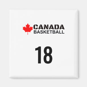 Canada Basketbal Nummer 18 Ontwerp Gift Idee Magneet