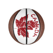 Canada Basketball Cool Retro Maple Leaf Gifts Basketbal (Verticaal)