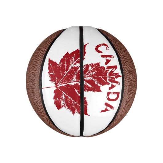 Canada Basketball Cool Retro Maple Leaf Gifts Basketbal (Verticaal)