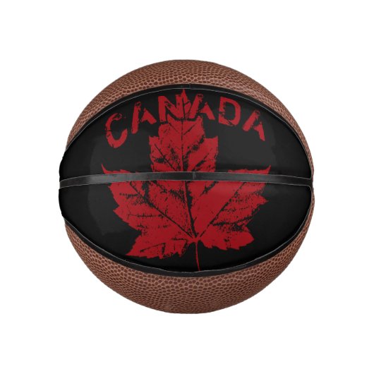 Canada Basketball Cool Retro Maple Leaf Gifts Basketbal (Voorkant)