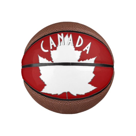 Canada Basketball Custom Canada Maple Leaf Gifts Basketbal (Voorkant)
