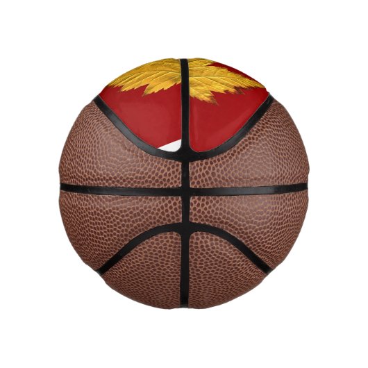 Canada Basketball Custom Canada Maple Leaf Gifts Basketbal (Rechts)